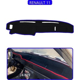 Resim Renault 11torpido Koruma Halısı Mavi Kenar 