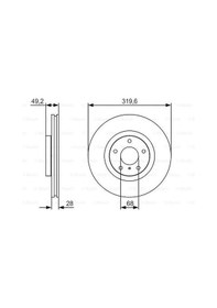 Resim Bosch 0986479r22 Ön Fren Aynası Havalı Murano 06-12 Infiniti M 35 06-12 M 45 06-12 320x4 40206eg000 