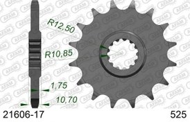 Resim YAMAHA TDM850 ÇELİK ÖN DİŞLİ #525 Afam