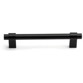 Resim System Siyah 128 mm Çekme Mobilya Kulpu (SY8770 0128 AL6-AL6) 