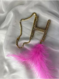 Resim Zey Desing H HARFİ GOLD JANJAN TAŞLI ARAÇ DİKİZ SÜSÜ 