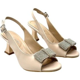 Resim Kindep Selvi Kısa Topuklu Bej Bej 