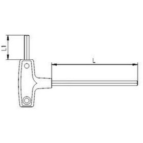 Resim İzeltaş 8 Mm T Tipi Allen Anahtar N11.15084 