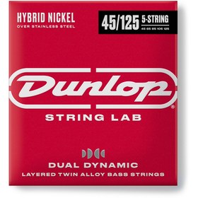 Resim Jim Dunlop DBHYN45125 Hybrid Nickel Bas Gitar Teli (45-125) 
