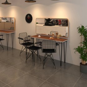 Resim Kenz Life Knsz Masa Sandalye Takımı HEM75MAZLUM Cvzsyh 140*040 Klç 3 Sandalye Syhsyh Kolçaklı 