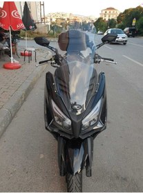 Resim Motocam Kymco Xtown 250 İ Siperlik Ön Cam 2020 2024 Model 83cm Şeffaf Renkli 4mm Uzun Cam 