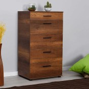 Resim Adore Trendline 5 Çekmeceli Şifonyer - Oslo Ceviz 