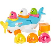 Resim Tomy Toomies 2si 1 Arada Uçak ve Saklambaçlı Yumurtalar TPR73147 