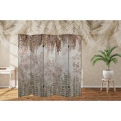 Resim dbsanat Kelebekler ve Doğa Temalı Özel Tasarım Paravan Room Divider 180 x 200 cm 