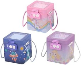 Resim Şifreli Metal Kare Kumbara - S-259-1 Adet Stokta Olan Gönderilir 