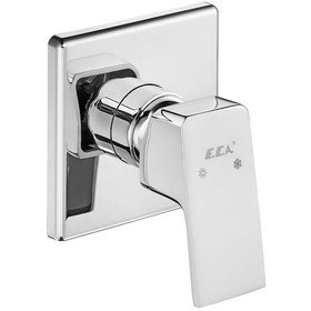 Resim Eca Tiera Ankastre Gömme Duş Bataryası Seti Tüm Parçalar Dahil Krom 