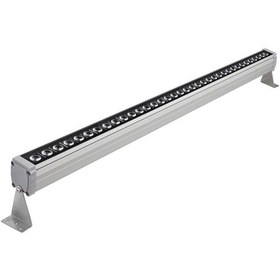 Resim 100 Cm Wallwasher Led Bina Dış Duvar Aydınlatma Amber Işık Gri 