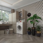 Resim Kenzlife çamaşır makinesi dolabı raisa crd 180x066x60 banyo ofis 