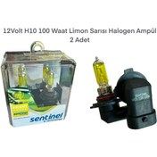 Resim gcstore 12 Volt H10 100 Waat Limon Sarısı Halogen Ampul 2 Adet 