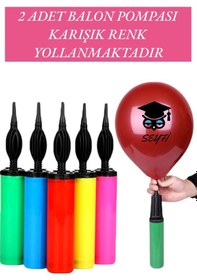 Resim Balon Pompası 2 Adet Karışık Renk Yollanmaktadır 