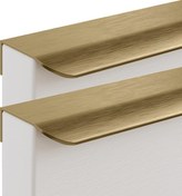 Resim Gizli Kulplar, Çağdaş Çekici Çekmeleri, Alüminyum Alaşım Görünmez Tutuk Kabine Tutma 2 Parçası 