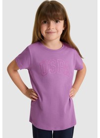 Resim U.s. Polo Assn. Kız Çocuk Menekşe Tişört Basic 50325631-vr037 Menekse 