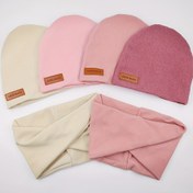 Resim Gençler İçin Rahat Kışlık Takım: Çift Katmanlı Bere & Sıcak Boyun Isıtıcı - Rüzgar Geçirmez, Esnek Uyumlu Etiket Tasarımlı 