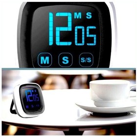 Resim Omeniv Dokunmatik Ekran Alarm Timer Mutfak Pişirici Zamanlayıcı 