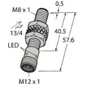 Resim Turck 4602958 Bı2-m08e-vn6x-h1341 Endüktif Sensör Genişletilmiş Algılama Mesafesi İle 