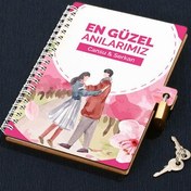 Resim Aşıklara Özel En Güzel Anılarımız Kilitli Anı Defteri 