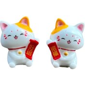 Resim Maiyame 8 Adet Tavşan Figürü, Araba İç Dekorasyonu, Stili Ve Eğlenceni Araca Kat, Sohbet Konusu Oluşturucu, Yolculuğunuzu Zevkli Hale Getir 