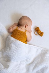 Resim Nevresim Gerektirmeyen Yıkanabilir Koza Bebek Yorganı Beyaz 