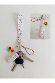 Resim Bonvii Int Anahtarlık Telefon Tutucu Bileklik, Usb Flash Bellek, Kimlik Kartı, Su Şişesi Desenli Bilek Askısı 