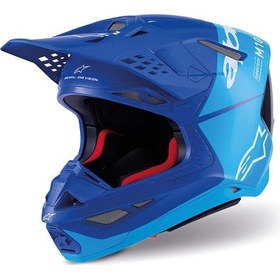 Resim Alpinestars Supertech M10 Flood Off-road Kaskı Mavi 