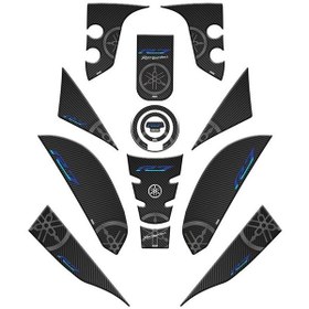 Resim Yamaha R7 2021 - 2022 Uyumlu Full Tank Pad Set 002 