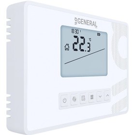Resim General Mitra Ht300s Rf Haftalık Programlı Kablosuz Oda Termostat 