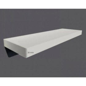 Resim AGT Parlak Beyaz 35x15 Ebatında 36mm Kalınlık Gizli Bağlantılı Duvar Rafı Uçan Raf 