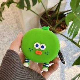 Resim Coverzone Samsung Galaxy Buds Pro ile uyumlu Kulaklık Kılıfı Yumuşak Soft Dokunuş Karakter Görünümlü Cartoon Kılıf Green Tomato 