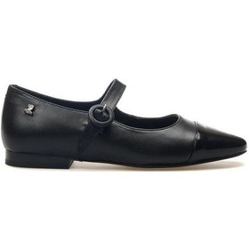 Resim Venüs 2511104y Kemerli Kadın Deri Babet Siyah 