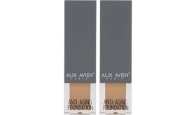Resim Yaşlanma Karşıtı Vitamin Içeren Nemlendirici SPF15+ Fondöten - Anti Aging Foundation 502 Pale Sand (2 Paketi) 