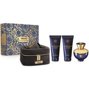 Resim Versace Dylan Blue Pour Femme Çantalı 3lü Parfüm Kadın 