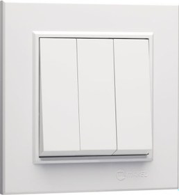 Resim Makel Karea 3lü Anahtar+ Çerçeve Beyaz 