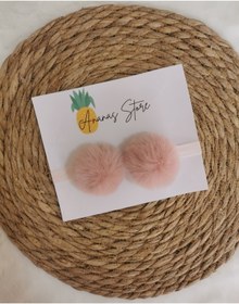 Resim Kız Çocuk Bebek Pembe Ponponlu Bandana 