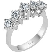 Resim Sirius F Renk 1,60 Karat Pırlanta 5 Taş Yüzük 0417R0143 
