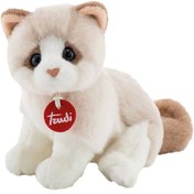 Resim NessiWorld Trudi Kitty Peluş Beyaz Bej Kedi 20 cm 