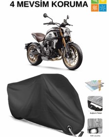 Resim AutoEN CF MOTO 700CL-X HERITAGE DAYANIKLI KİLİT UYUMLU SU GEÇİRMEZ MOTOSİKLET BRANDASI-SİYAH 
