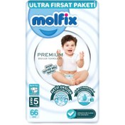 Resim Molfix Premium Çocuk Bezi Junior 66'lı 