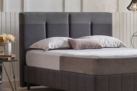 Resim Yataş Bedding Dream Line Başlık 160lık - 23904 Koyu Gri (Üst) - 23404 Antrasit (Alt) 