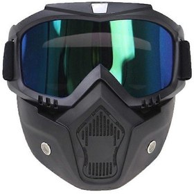 Resim 2023 Çıkarılabilir Gözlük Maskesi Açık Yüz Rüzgar Toz Geçirmez Motosiklet Yarım Kask Veya Vintage Kasklar İçin Mükemmel Yeni Moda Vizör 