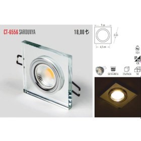 Resim Cata Ct-6556 Cam Spot Kasa Sardunya - Spot Dahil Değildir(408148409) 