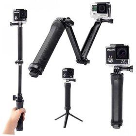Resim Gplus EKEN H9 H9R H8R V8s 3 Yollu Monopod 5GPRAFAEM001 3 Way Selfie GP238 