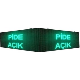 Resim Led Tabela Çift Taraflı Yeşil Kayan Yazı-wifi 48x96cm 