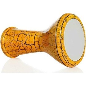 Resim Profesyonel Alüminyum Renkli Çatlak Boyalı Model Darbuka-kılıflı 