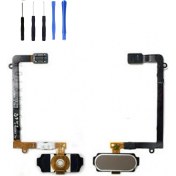 Resim Telefon Kulübesi Samsung A7 2016 A9 Uyumlu Home Tuş Bordu + Tamir Seti Gümüş 