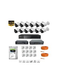 Resim Dahua 2 Mp Ip Kamera 12 Kameralı Full Hd Set 